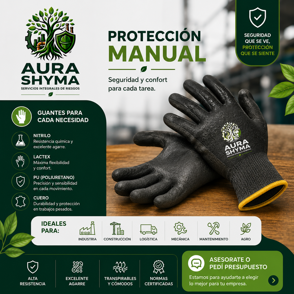 Guantes de seguridad Aura Shyma